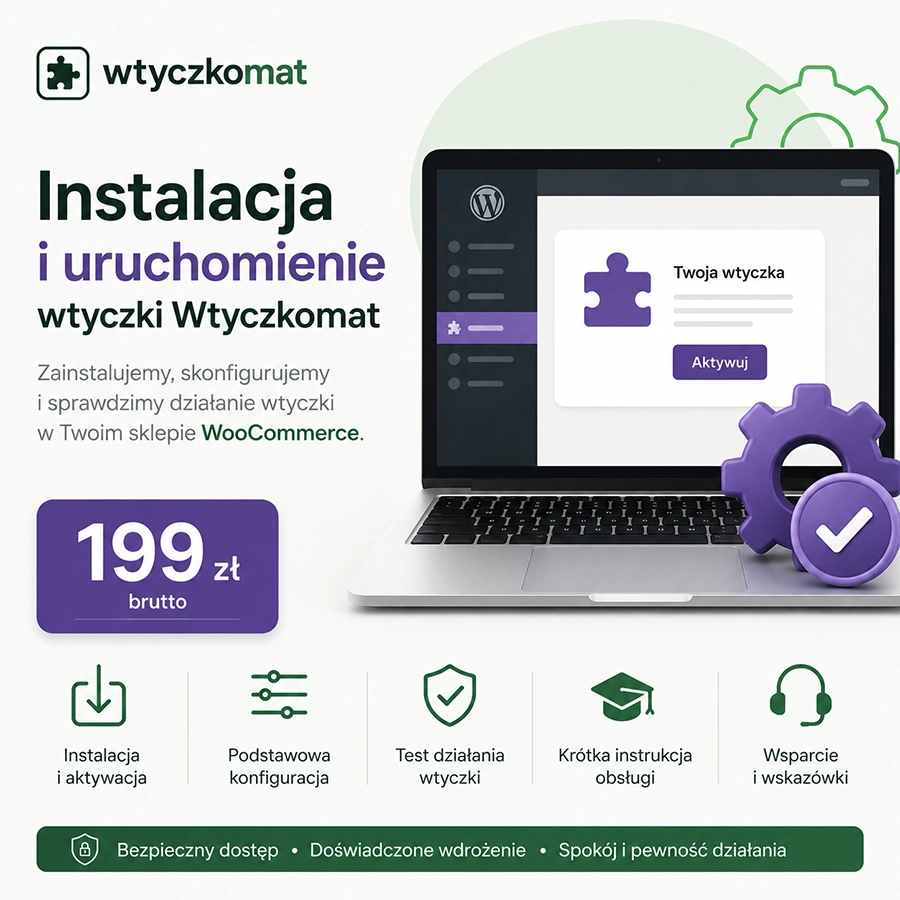 Instalacja i uruchomienie wtyczki Wtyczkomat